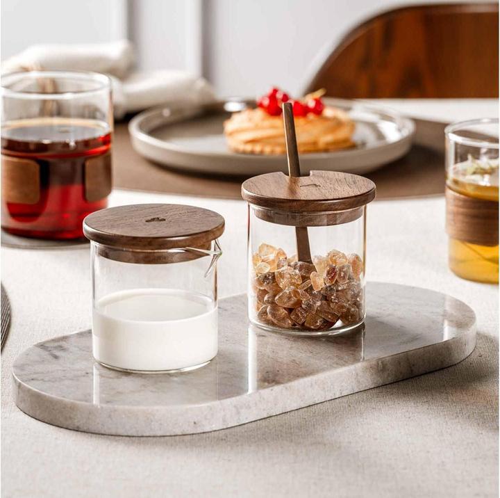 Actual product image Leonardo Zuckerdose Novo 4-teilig, Braun/Transparent (0.21 l)