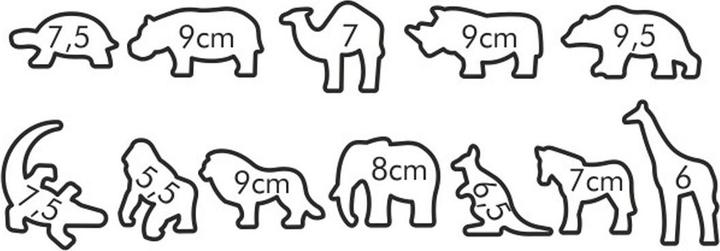 Tescoma Emporte-pièces ZOO DELÍCIA KIDS, 12 pcs.