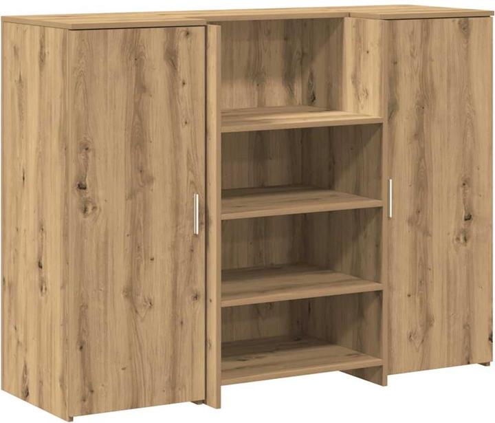 Produktbild vidaXL Empfangstheke Artisan-Eiche 135x50x103,5 cm Holzwerkstoff (50 x 135 x 103.50 cm)