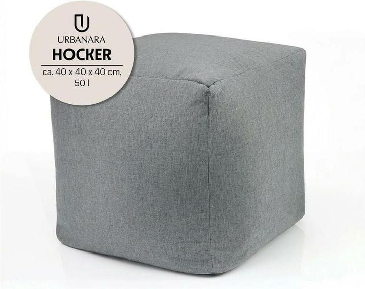 Produktbild Urbanara Hocker Basic-Comfort 85 l, Grau