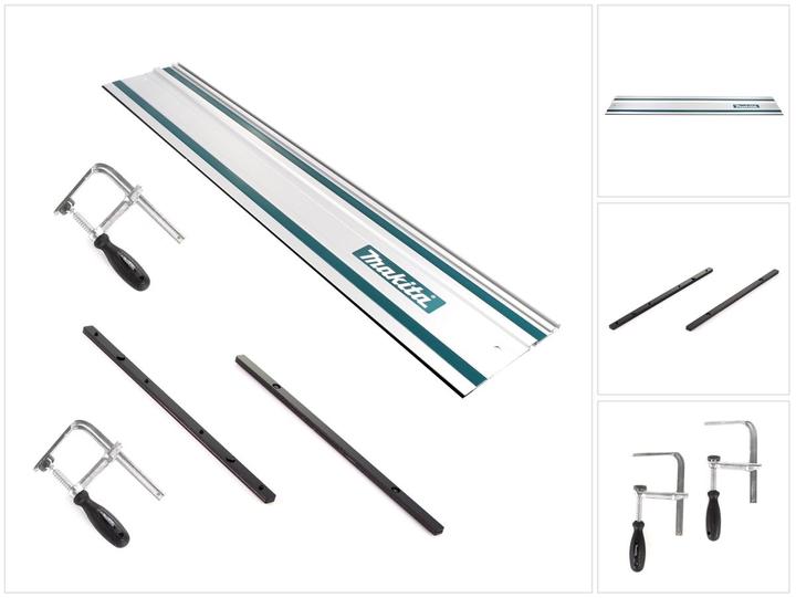 Immagine prodotto Makita Set di guide Guida Guida 1000mm + 2x Connettore guida + 2x (185 mm)