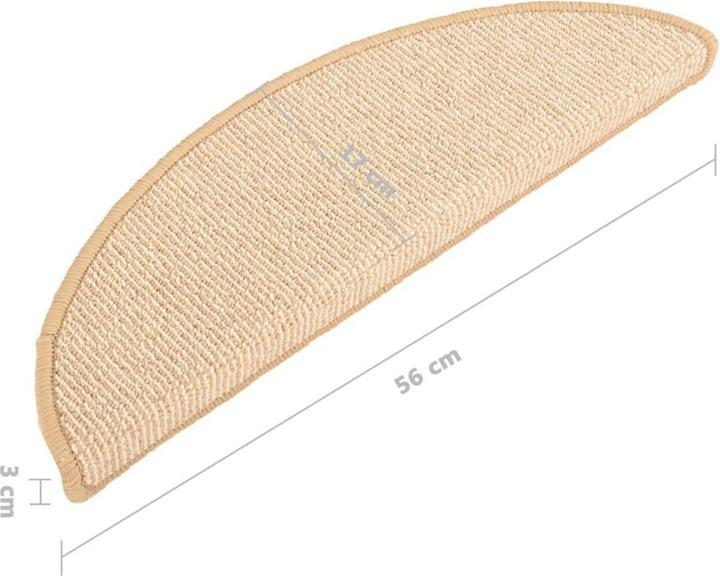 Actual product image vidaXL Treppenmatte (56 x 17 cm)