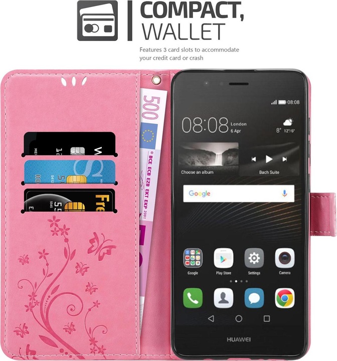 Produktbild Cadorabo Flower Book Cover (Huawei P9 Lite)