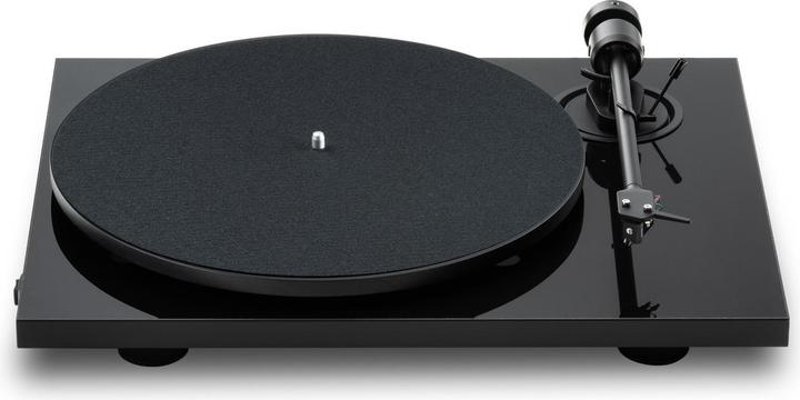 Immagine prodotto Pro-Ject E1.2 + Pick It MM E - Hochglanzschwarz / Plattenspieler / Gurt / Cinch-Kabel 1,23 m (Manuale)