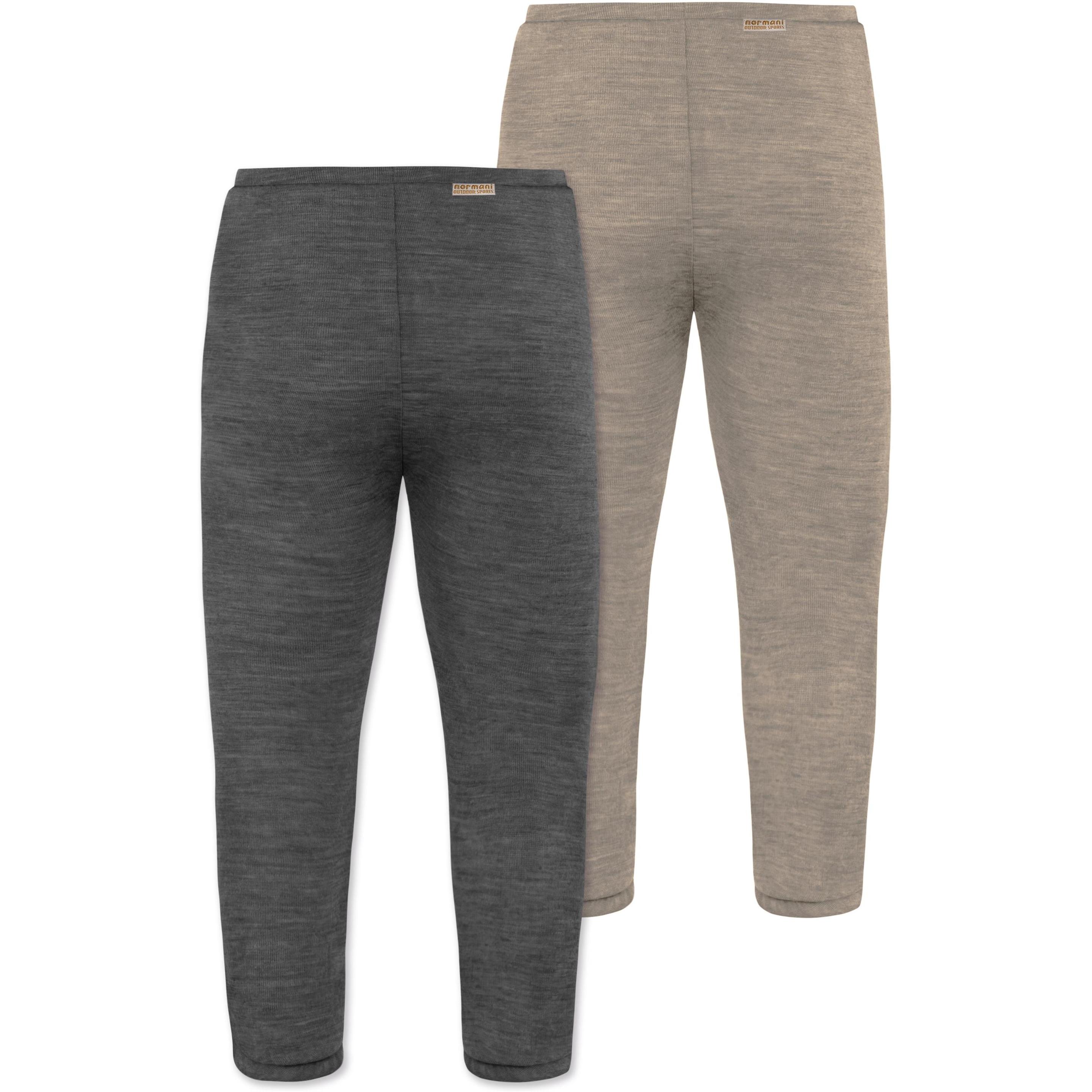 Thumbnail - Normani, Herren, Funktionsunterhose, 2er Pack Baby Merino Unterhose mit Füssen - 9539 (92), Beige, 92