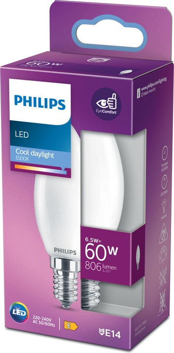 Actual product image Philips LED (E14, 6.50 W, 806 lm, 1 x, E)