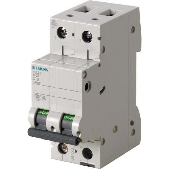 Siemens, Schutzschalter, SIEM 5SL6206-6 Leitungsschutzschalter 400V 6kA, 2pol. B, 6A