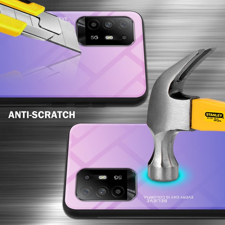 Actual product image Cadorabo TPU 2 colors glass envelope (Oppo A94 5G)
