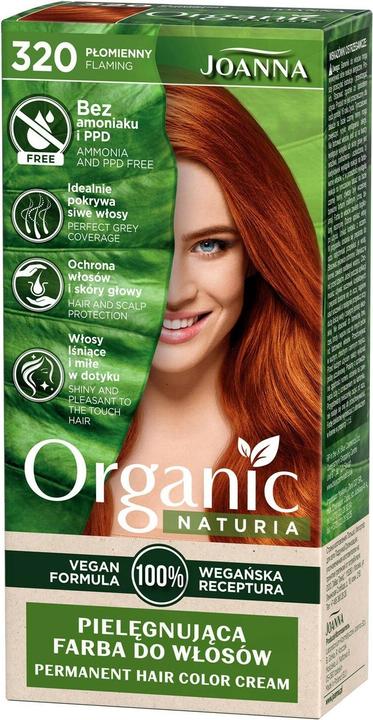 Joanna Naturia Organic caring hair dye without ammonia and PPD 320 Flame