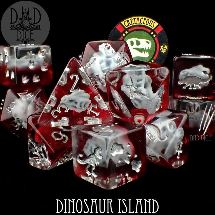 DnD Dice Dinosaur Island 11 Dice Set