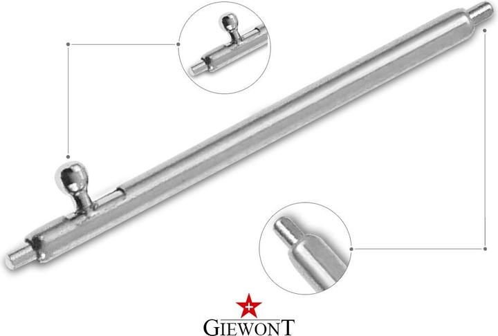 Actual product image Giewont Stahlteleskop 20 mm für SMARTWATCH GWT20 Armband/Armband (Stainless steel)