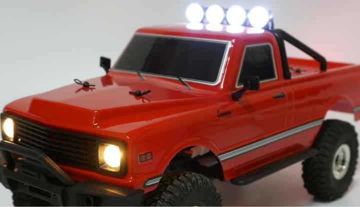 Produktbild Amewi AMXRock AM18 Elektro Brushed Crawler 4WD 1:18 RTR Pick-Up rot (RTR Ready-to-Run)
