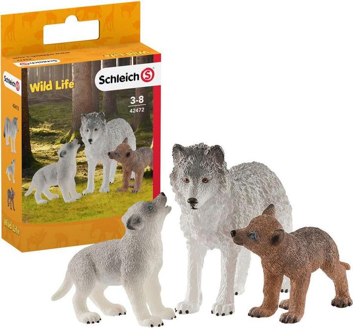 Image du produit Schleich Une mère loup avec ses chiots