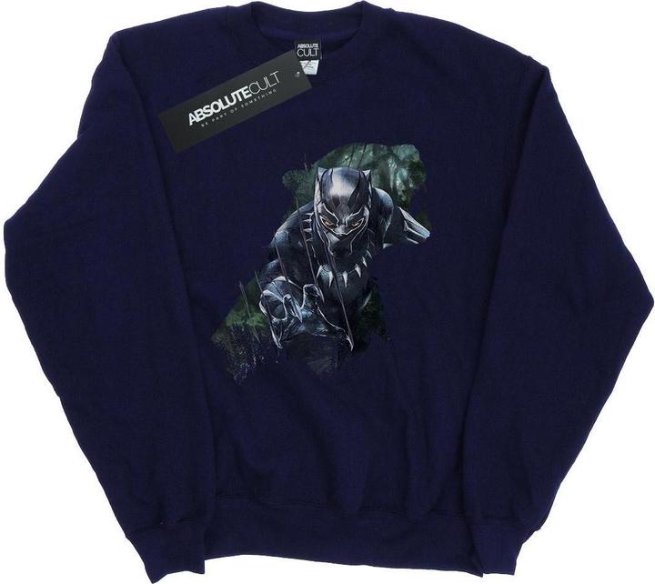Produktbild Schwarzer Panther Wild Silhouette Baumwolle Sweatshirt (XL)