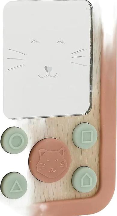Immagine prodotto Trixie Baby Telefono per bambini in legno e gatto in silicone (MQ3) (Audio del baby monitor)