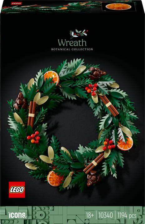 Image du produit LEGO Couronne de Noël (10340, LEGO Icons)