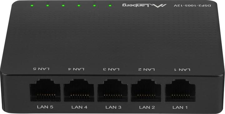 Produktbild Lanberg DSP2-1005-12V Netzwerk-Switch Unmanaged Gigabit Ethernet (10/100/1000) (5 Ports)