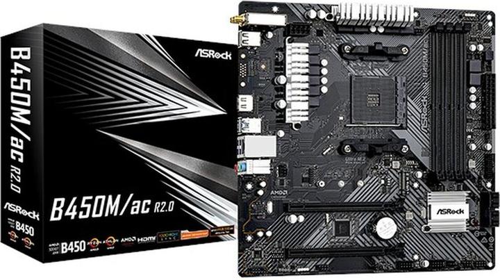 Immagine prodotto AsRock Scheda madre B450M/AC R2.0 (AM4, AMD B450, mATX)
