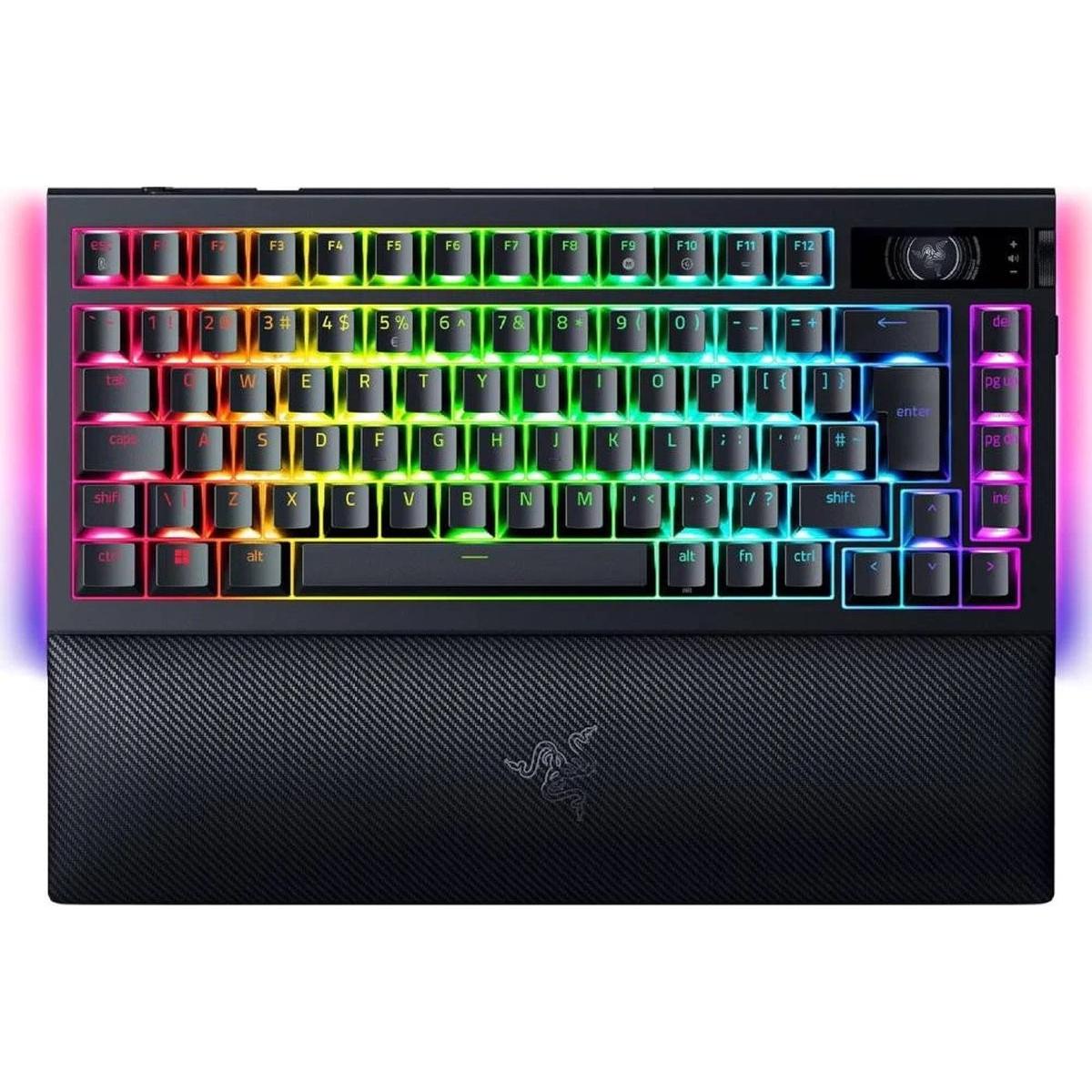 Razer BlackWidow V4 Pro (Eng. Int., Kabellos, Kabelgebunden), Tastatur, Schwarz