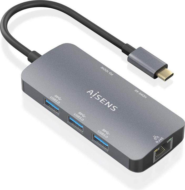 Produktbild Aisens ASUC-6P019-GR (USB-C, 6 Ports)