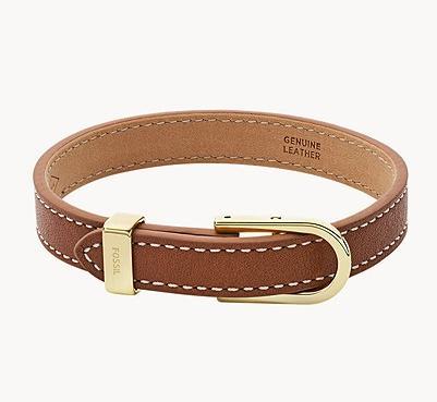 Actual product image Fossil Vintage Casual (25 cm, Stainless steel, Leather)