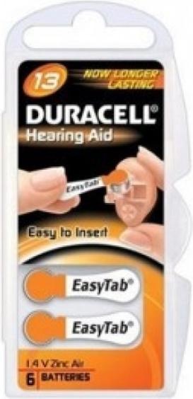 Productafbeelding Duracell Hoortoestel batterij Activair 13 (6 Pcs., ZA13 GP, 290 mAh)