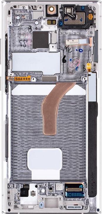 Produktbild Samsung LCD-Display + Touch-Einheit + Frontcover S908B Galaxy S22 Ultra Phantom White (Service Pack) (Display, Galaxy S22 Ultra)