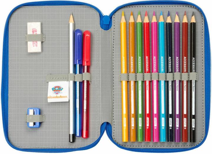 Produktbild Paw Patrol The Doppel-Federtasche Cool Blau Rot 12.5 X 19.5 X 4 Cm 29 Stücke