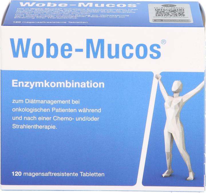 Nährwerte und Zutaten Mucos Wobe-Mucos Tabletten, 120 St. Tabletten (120 Stk., Tabletten)