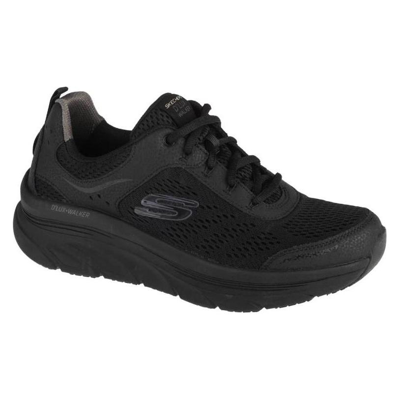 Skechers, Mannen, Sneakers, D'Lux Walker 232044-Bbk - 46, Zwart, (46)