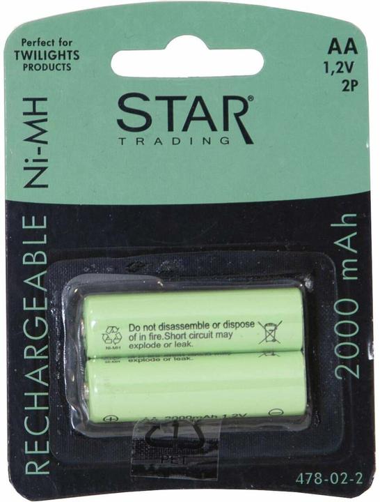 Actual product image Star Trading Battery AA 1.2V 2000 mAh NI-MH (2 pcs., AA, 2000 mAh)