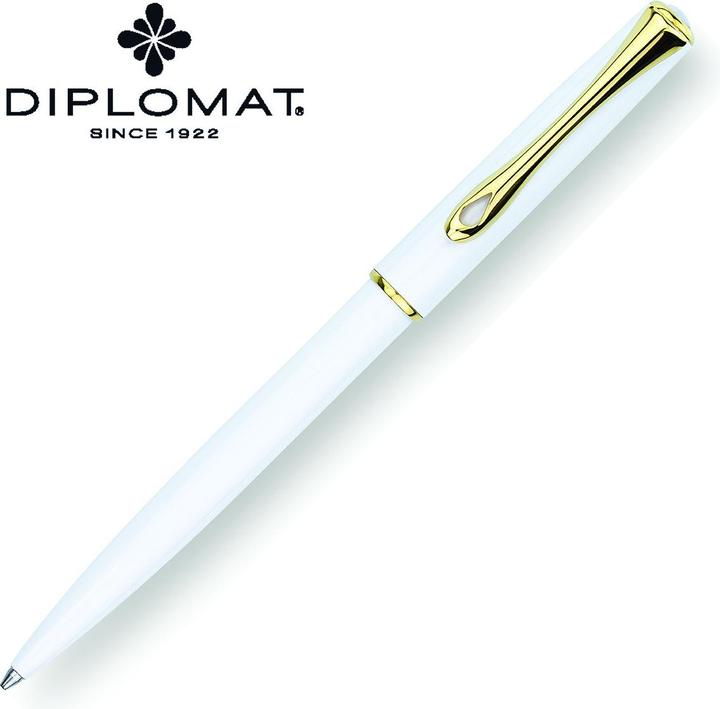 Produktbild Diplomat Kugelschreiber Traveller (Gold, Weiss, 1x)