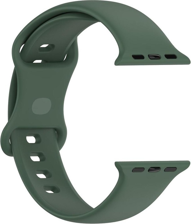 Produktbild König Design Sport Ersatz Armband für Apple Watch 1/2/3/4/5/6/SE 44 42 mm Large Silikon Grün