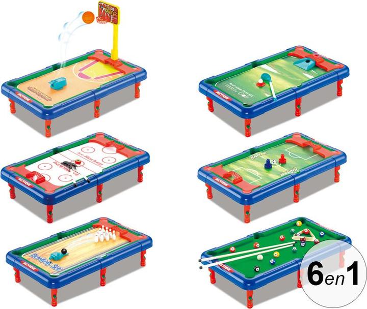 Produktbild VR Shinecon Spieltisch 6-in-1 - Evolutive Mehrfarbig