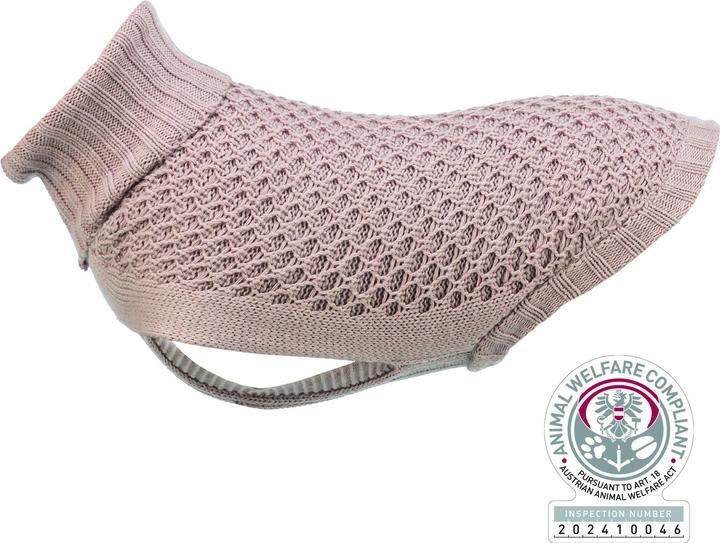 Actual product image Trixie Norwood pullover, M: 45 cm, blush (M, Dog jumper)