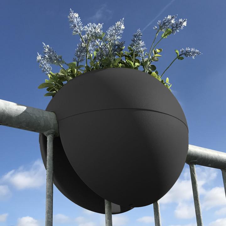 Produktbild Rephorm Balkonblumentopf Bloomball Graphit Ø 30 cm