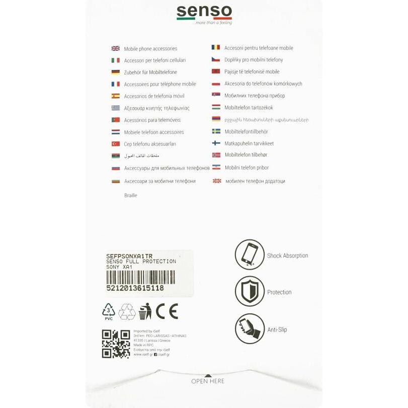 Thumbnail - Senso Full Protection für Sony Xperia XA1 (Sony Xperia XA1), Smartphone Hülle, Transparent