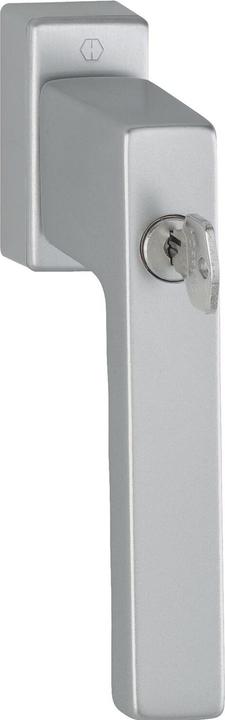 Hoppe Window handle TOULON locking cylinder TBT, VK 7x43 mm, stainless steel effect
