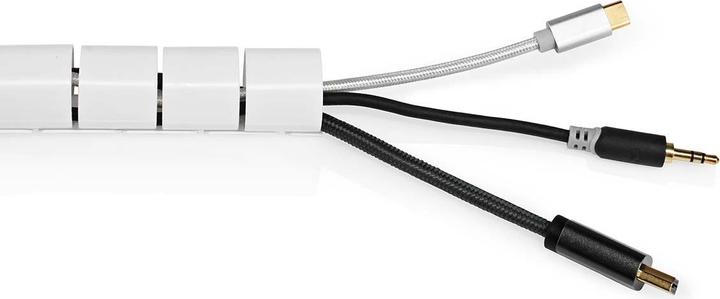 Produktbild Nedis Kabelmanagement Hülse 2.00 m 1 Stück max. Kabeldicke: 32 mm PE Weiss (Kabelschlauch, 200 cm)