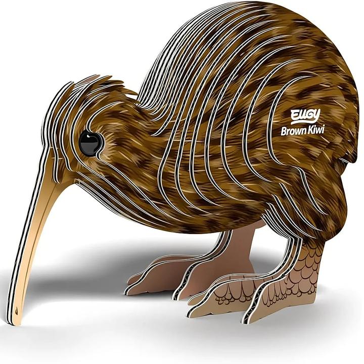 Actual product image Eugy 3D Brown Kiwi Craft Set (MQ6)
