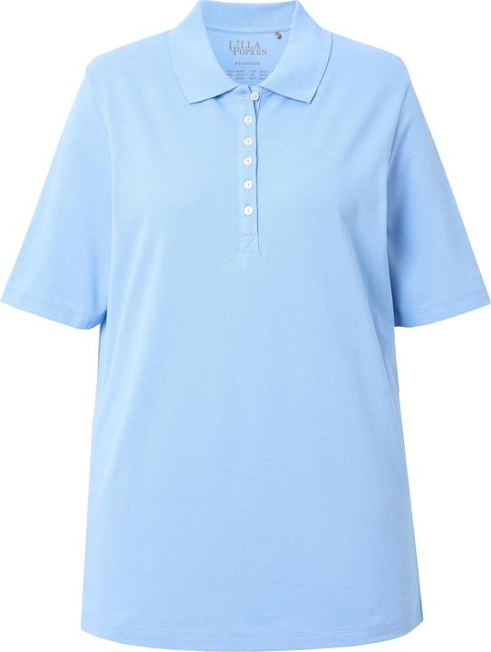 Immagine prodotto Ulla Popken Maglia polo in piqué con abbottonatura con nastro di velluto e mezze maniche (68)