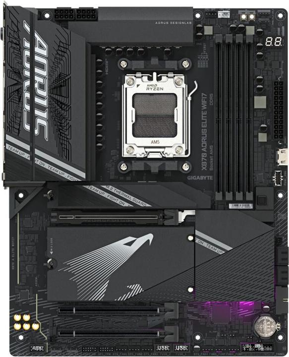 Image du produit Gigabyte X870 A ELITE WIFI7 AM5 ATX MB (AM5, AMD X870, ATX)