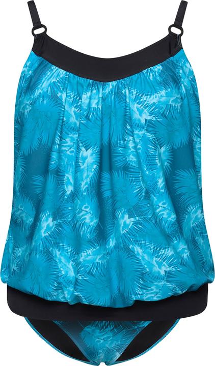 Actual product image Ulla Popken Ocean Palm Elastic Hem Tankini Set (42, 44)