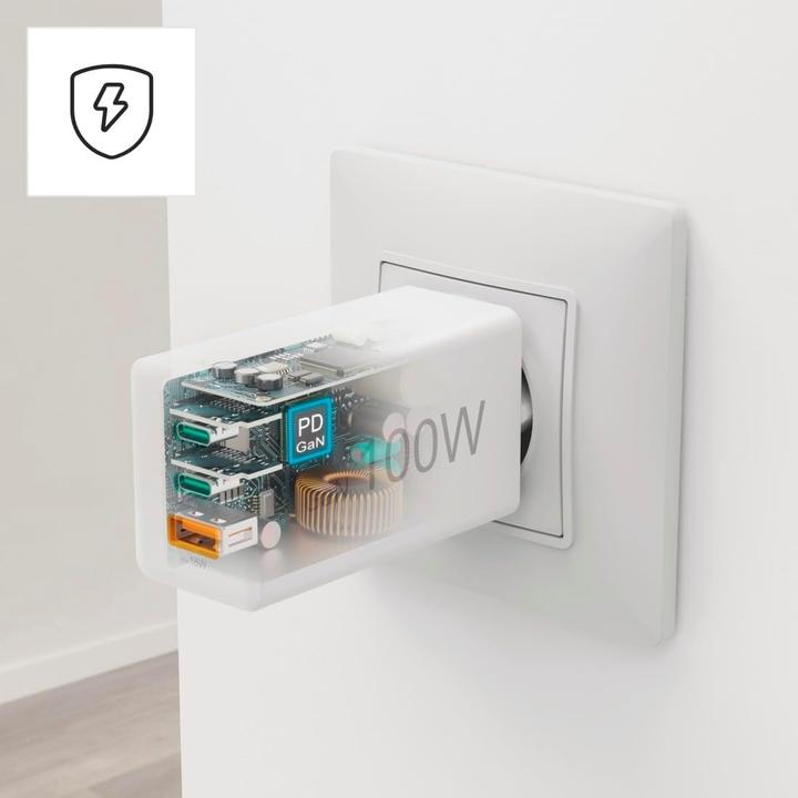 Actual product image Hama GaN fast charger (100 W)