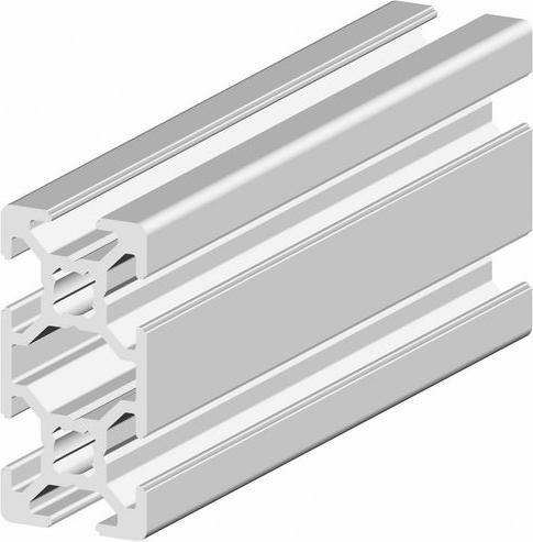 RS PRO Aluminium strut profile 20 x 40, 6-fold groove 6mm, length 3m