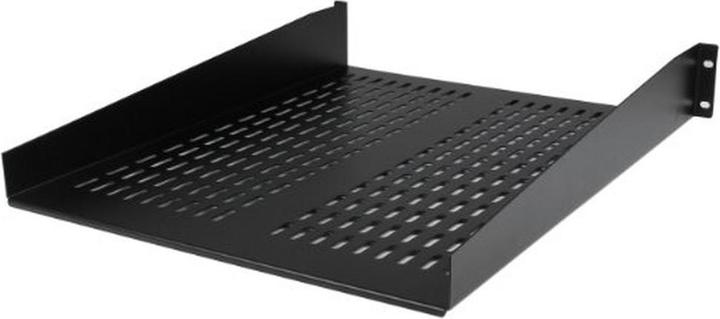 Produktbild StarTech 2 HE Fest montierter Fachboden für Server Rack/ Schrank bis 22 Kg - 55 cm Tief - belüftet