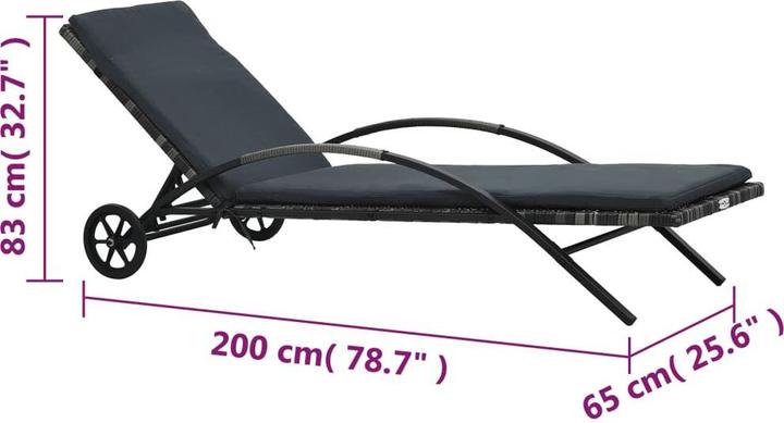 Immagine prodotto vidaXL Liegestuhl (200 cm)