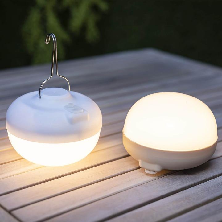 Actual product image Garden Lights New Garden CHERRY BULB BATTERY Solar&Recharge,white,warm light (900 lm, IP54)