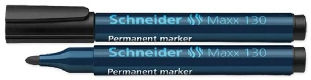 Schneider Maxx 130 Permanent-Marker (Schwarz, 3 mm, 10 x)