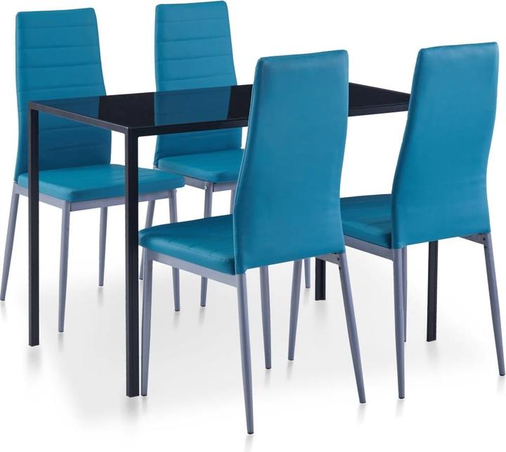 Produktbild vidaXL Esstisch und Stühle (Glas)